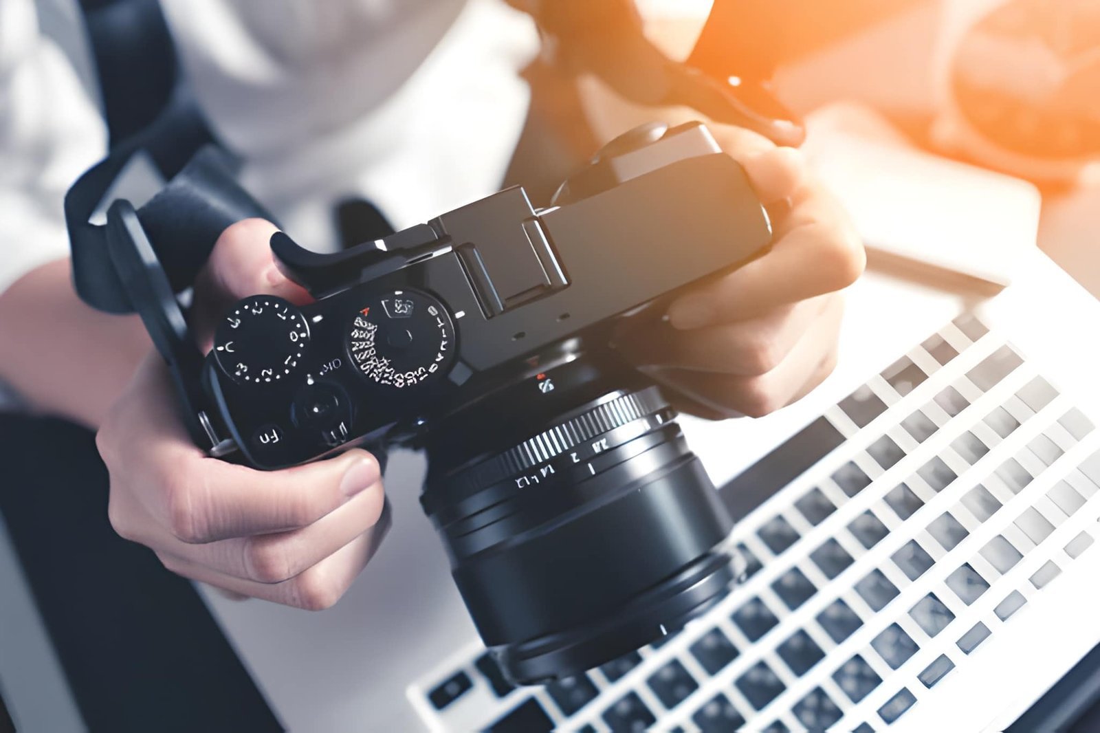 Professional camera product photography
